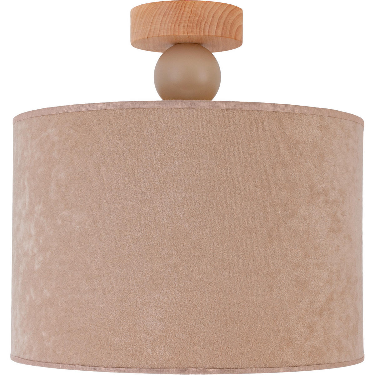 DECKENLEUCHTE  30/30 cm    - Beige, Basics, Holz (30/30cm)