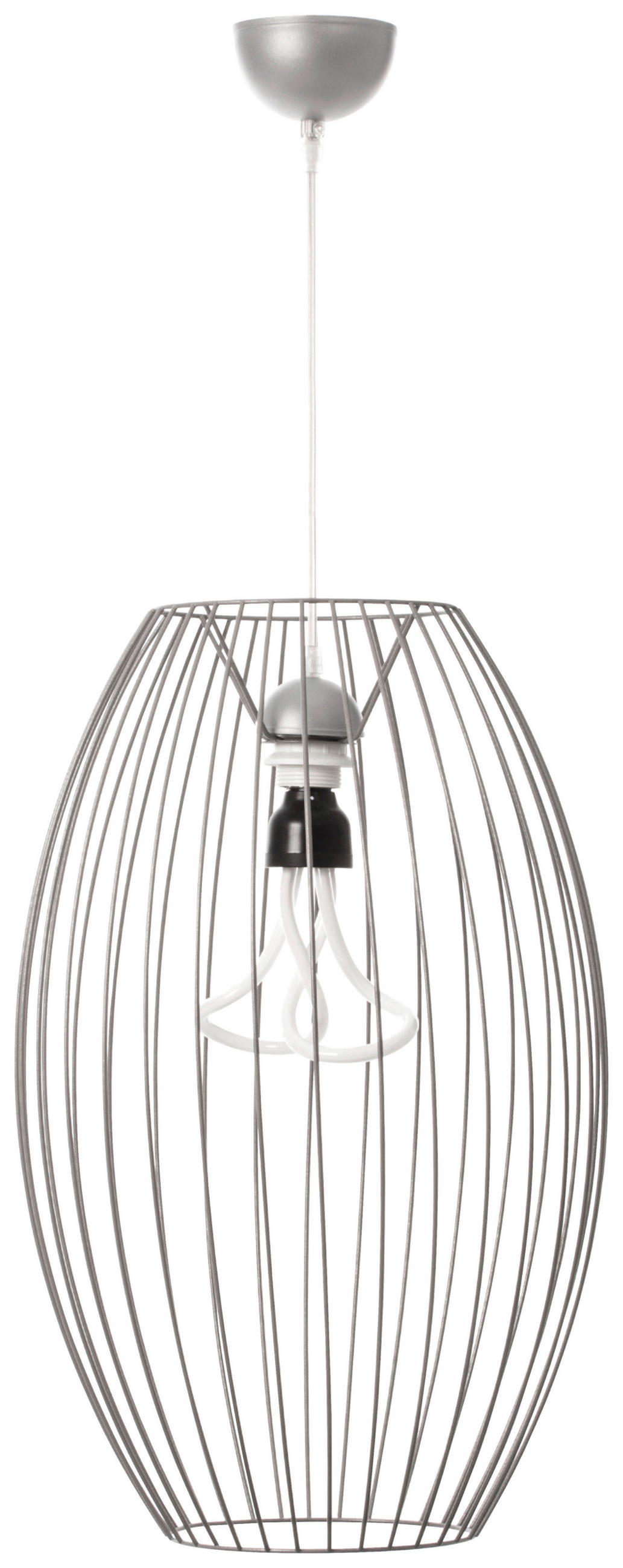 ZÁVĚSNÉ SVÍTIDLO, 34/34/55 cm  - barvy stříbra, Basics, kov (34/34/55cm) - MID.YOU