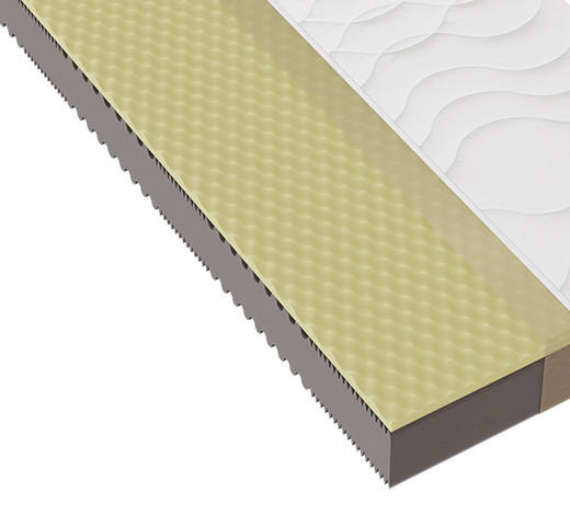 KALTSCHAUMMATRATZE 120/200 cm Höhe ca. 17 cm 7 -Zonen - Weiß, Basics, Textil (120/200cm) - Beco