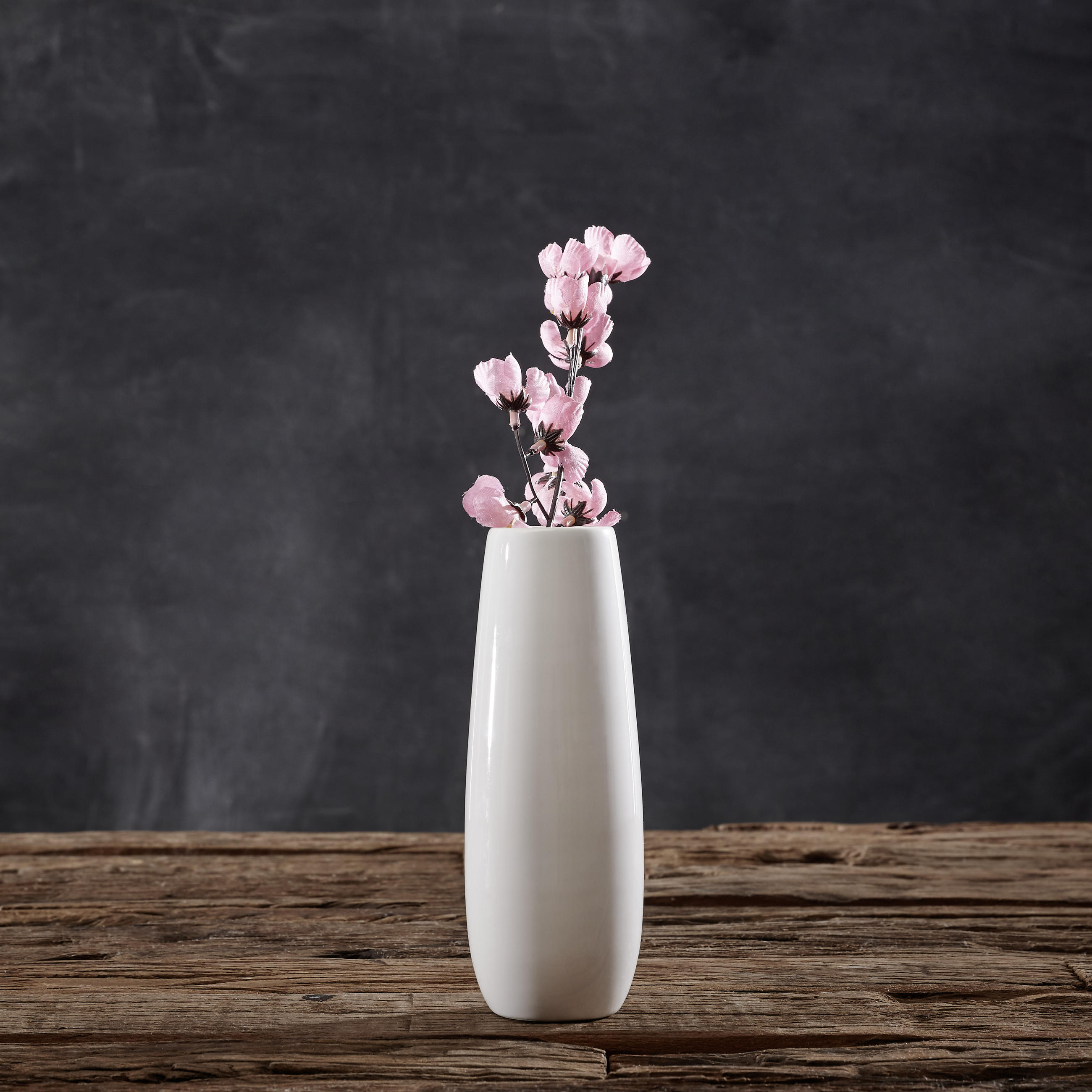 VASE 18 cm  - Weiss, Basics, Keramik (4,5/18cm) - ASA