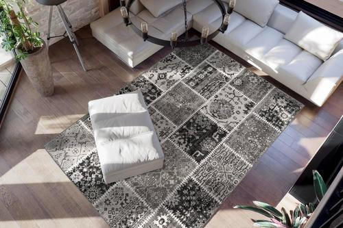 VINTAGE KOBEREC, 160/230 cm, šedá - šedá, Trend, textil (160/230cm)