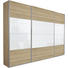 SCHWEBETÜRENSCHRANK 3-türig Sonoma Eiche, Weiß - Alufarben/Weiß, KONVENTIONELL, Glas/Holzwerkstoff (315/229/62cm) - Xora SCHWEBETÜRENSCHRANK 3-türig Sonoma Eiche, Weiß - Alufarben/Weiß, KONVENTIONELL, Glas/Holzwerkstoff (315/229/62cm) - Xora