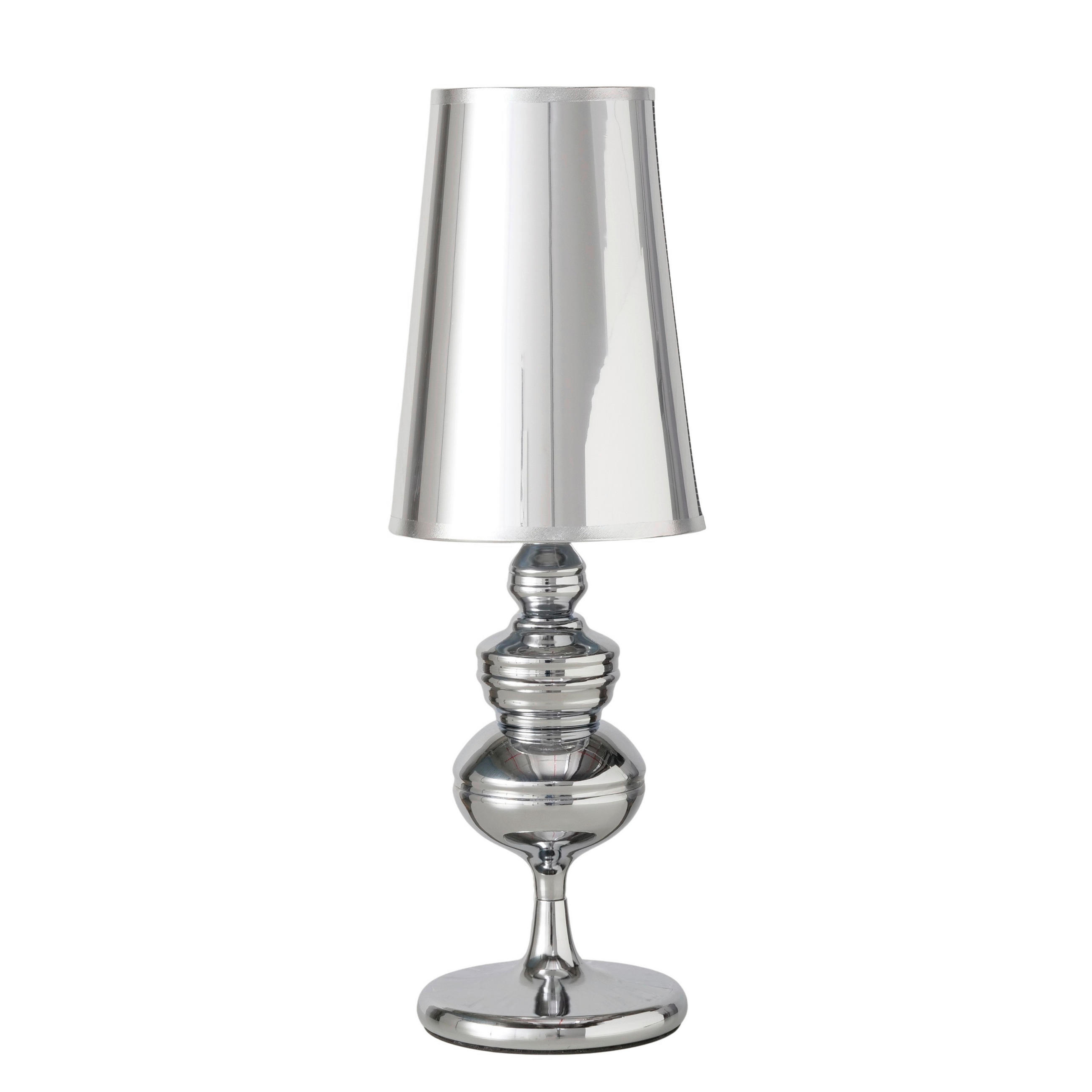 TISCHLEUCHTE - Silberfarben, Lifestyle, Kunststoff/Metall (18/18/53cm)