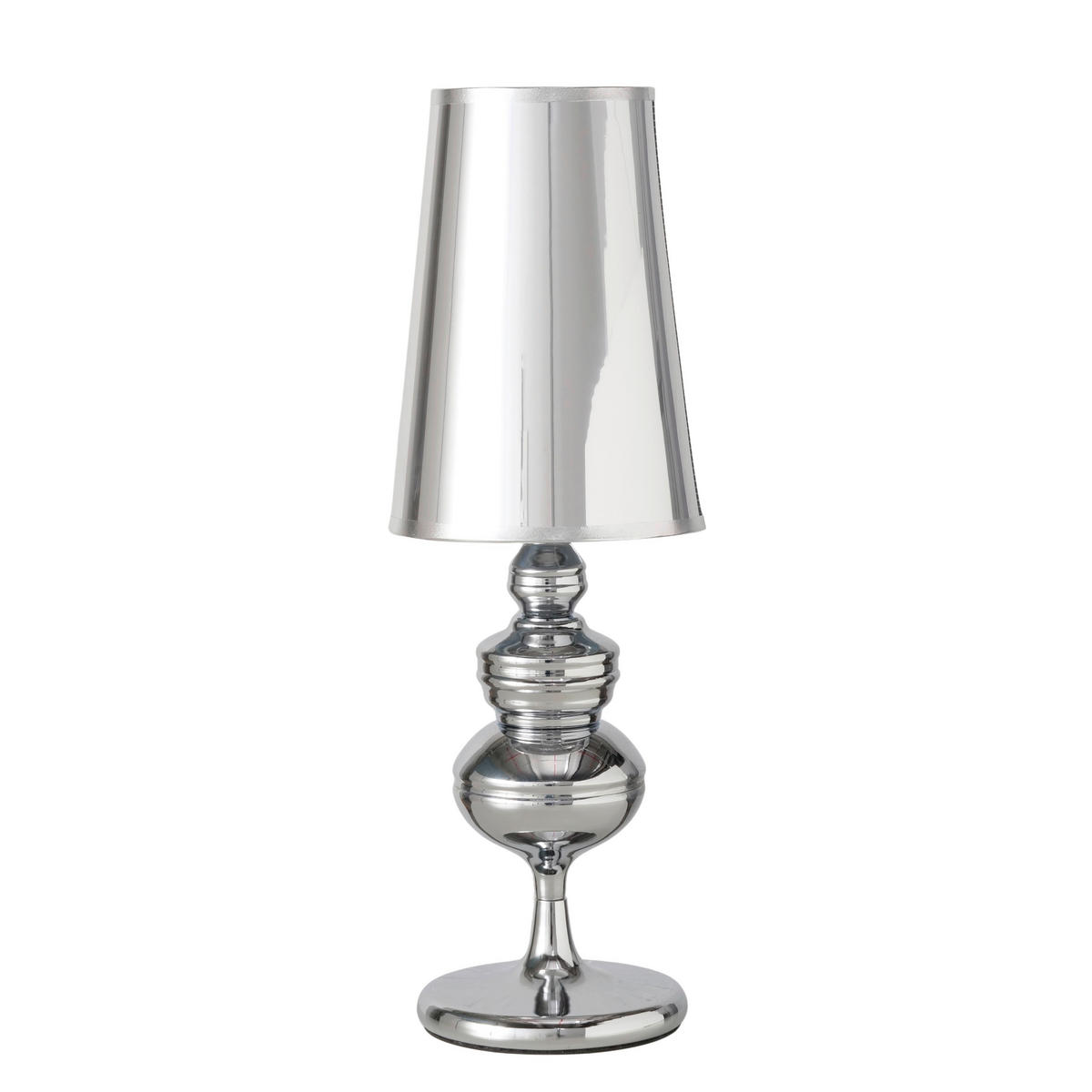 TISCHLEUCHTE - Silberfarben, Lifestyle, Kunststoff/Metall (18/18/53cm)