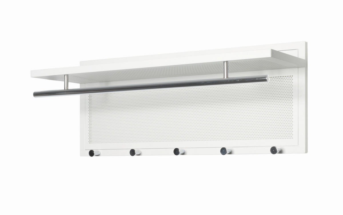 GARDEROBENPANEEL  in 75/30/26 cm  - Weiß, MODERN, Metall (75/30/26cm)