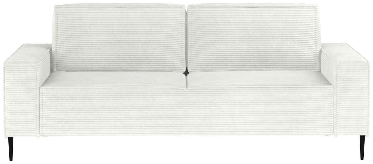 KANAPÉÁGY textil ekrü  - fekete/ekrü, Design, textil/fém (240/89/103cm) - Ti'me