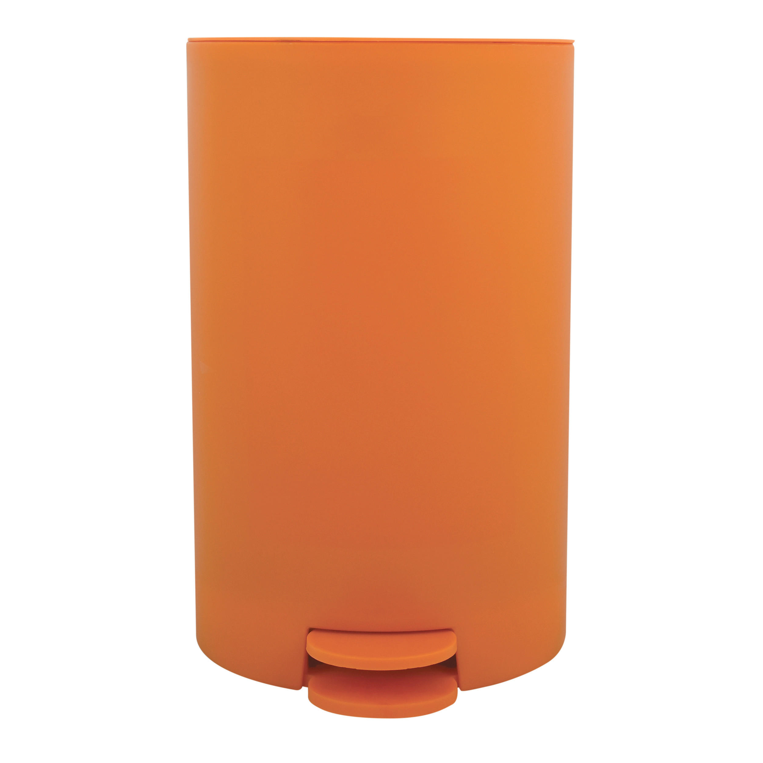 TRETEIMER OSAKI 3 L  - Schwarz/Orange, Basics, Kunststoff (15,5/27/14,5cm) - MSV
