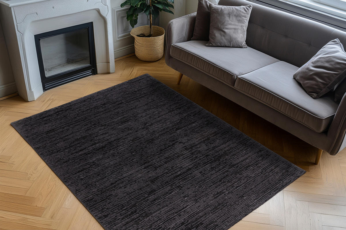 TKANA PREPROGA      80/150 cm    tkano  barve grafita  - barve grafita, Basics, umetna masa/tekstil (80/150cm)