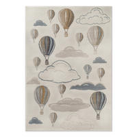 KINDERTEPPICH 120/170 cm Adventures Wolken  - Multicolor/Creme, Design, Kunststoff/Textil (120/170cm) - Hanse Home
