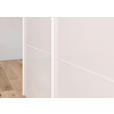 SCHWEBETÜRENSCHRANK 301/223/68 cm 3-türig Weiß  - Weiß, KONVENTIONELL, Glas/Holzwerkstoff (301/223/68cm) - Novel