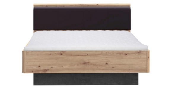BETT 120/200 cm Schwarz, Dunkelgrau, Eiche Artisan - Dunkelgrau/Schwarz, Design (120/200cm) - Carryhome