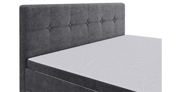 BOXSPRINGBETT 160/200 cm  in Grau  - Schwarz/Grau, KONVENTIONELL, Kunststoff/Textil (160/200cm) - Carryhome