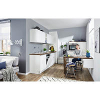 KÜCHENLEERBLOCK  230/120 cm  in Weiß, Eichefarben  - Eichefarben/Weiß, Design, Holzwerkstoff (230/120cm) - Express