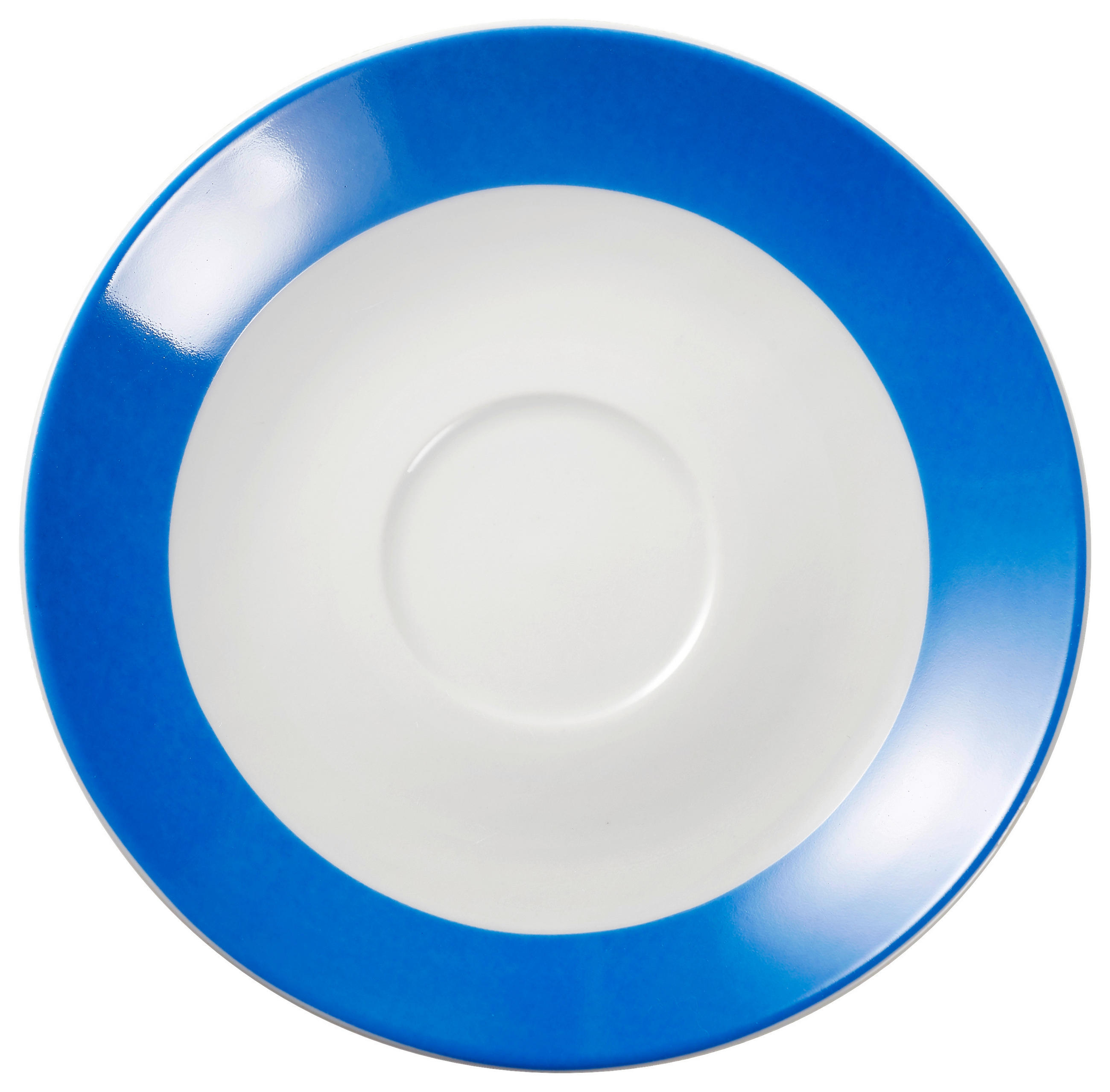 UNTERTASSENSET - Blau/Weiß, Basics, Keramik (15,5cm) - Van Well