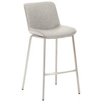 BARHOCKER in Metall, Textil Sandfarben  - Sandfarben, Design, Textil/Metall (48/93/50cm) - Novel