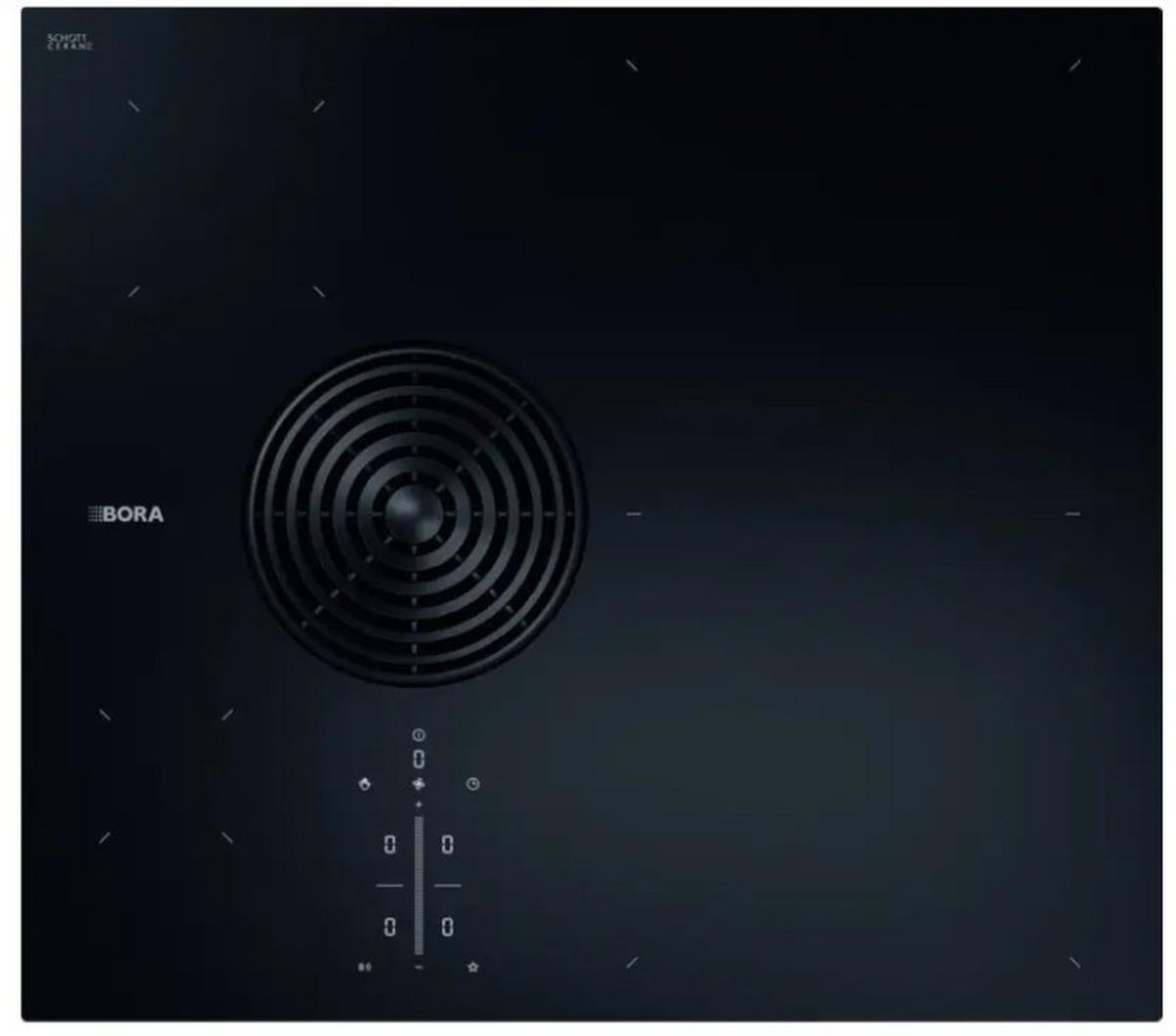 KOCHFELD-DUNSTABZUG-KOMBI PURSU2R  - Schwarz, Basics, Glas/Metall (58/51,5/19,9cm) - Bora