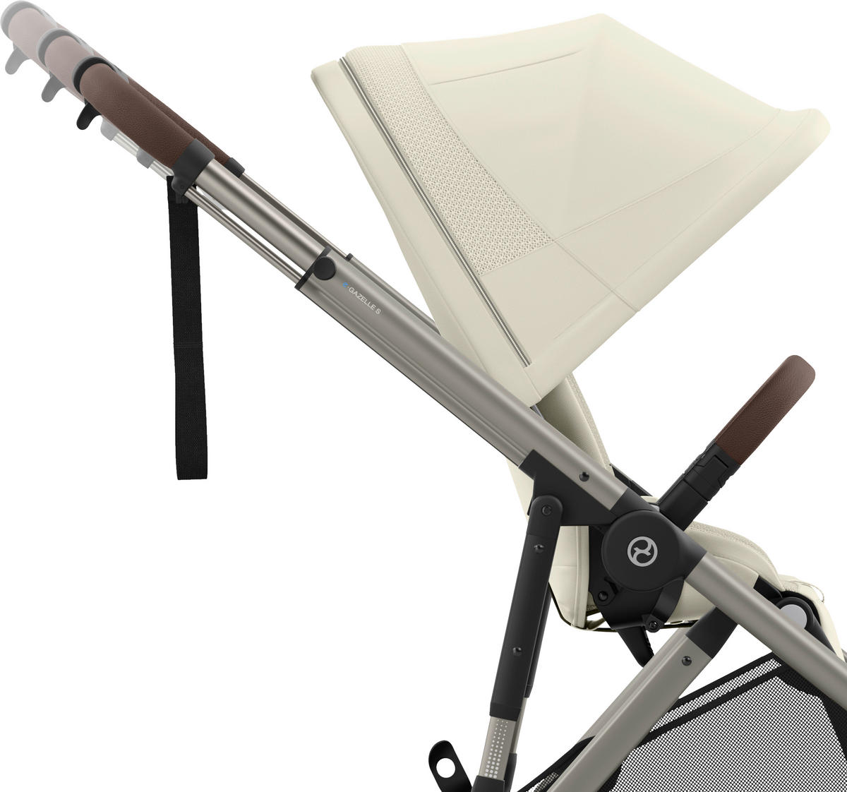 KINDERWAGEN E-GAZELLE S  - Taupe, Design, Kunststoff/Metall (94.5/66/100cm) - Cybex