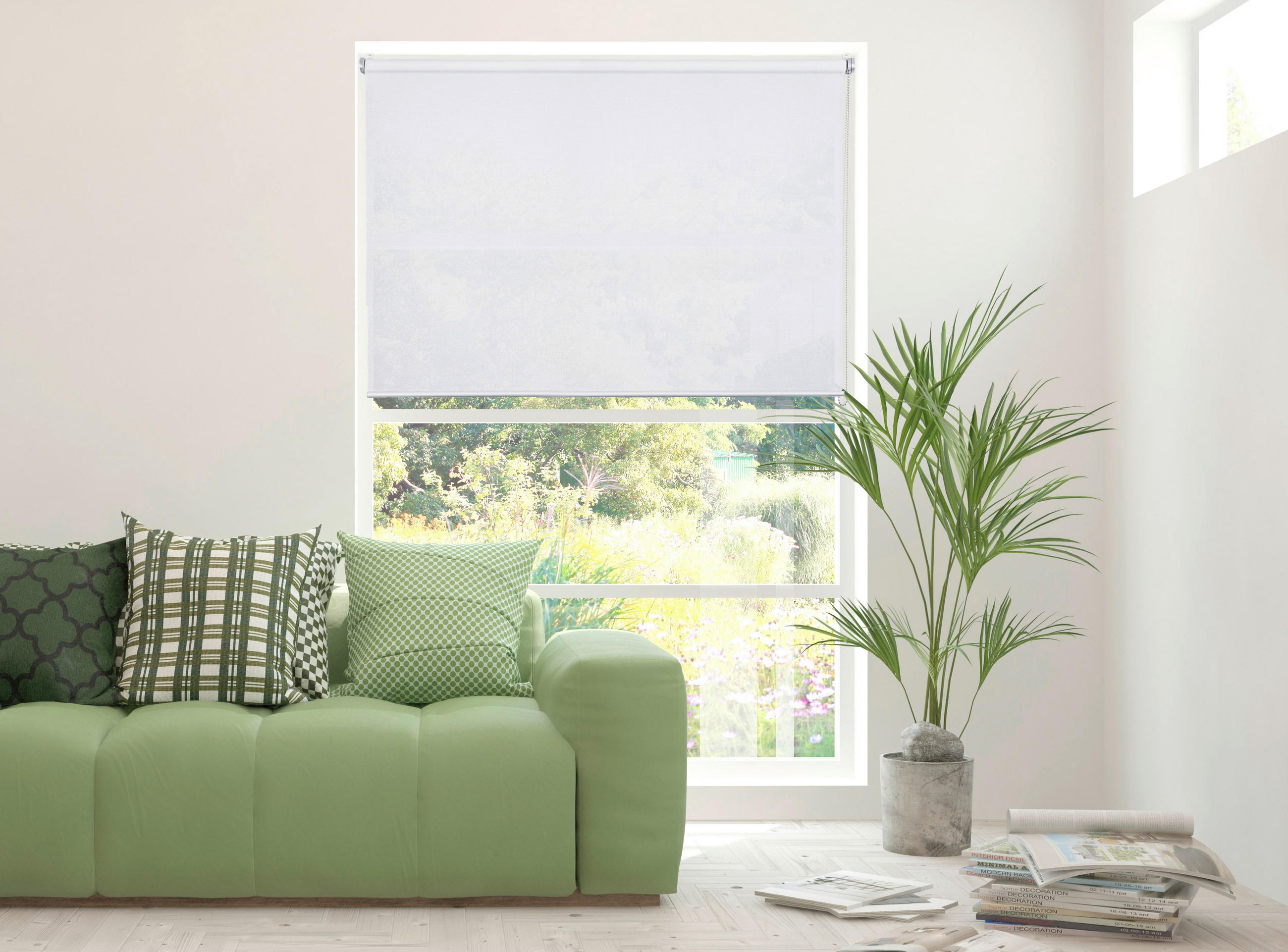 ROLLO  blickdicht     - Weiß, Basics, Textil (120/150/4cm) - Homeware