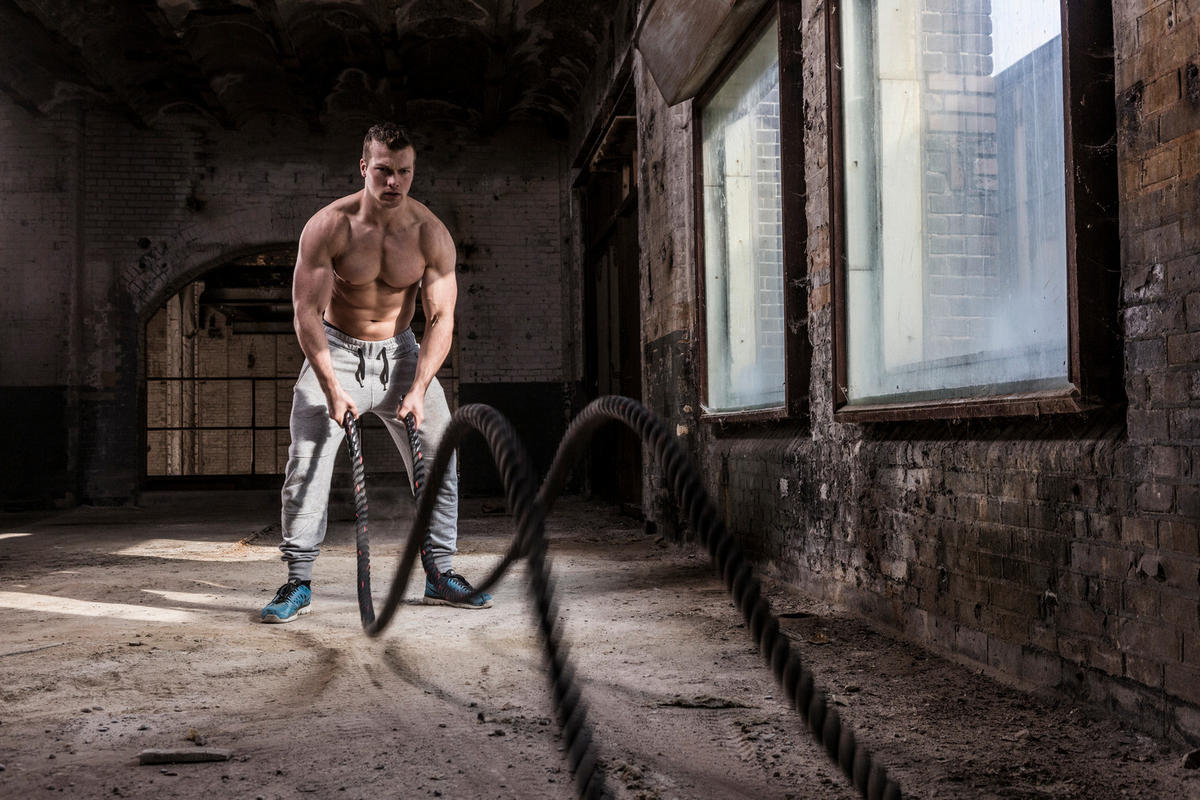 FITNESSSEIL  - Schwarz/Grün, KONVENTIONELL, Kunststoff (1200/3,8/3,8cm)