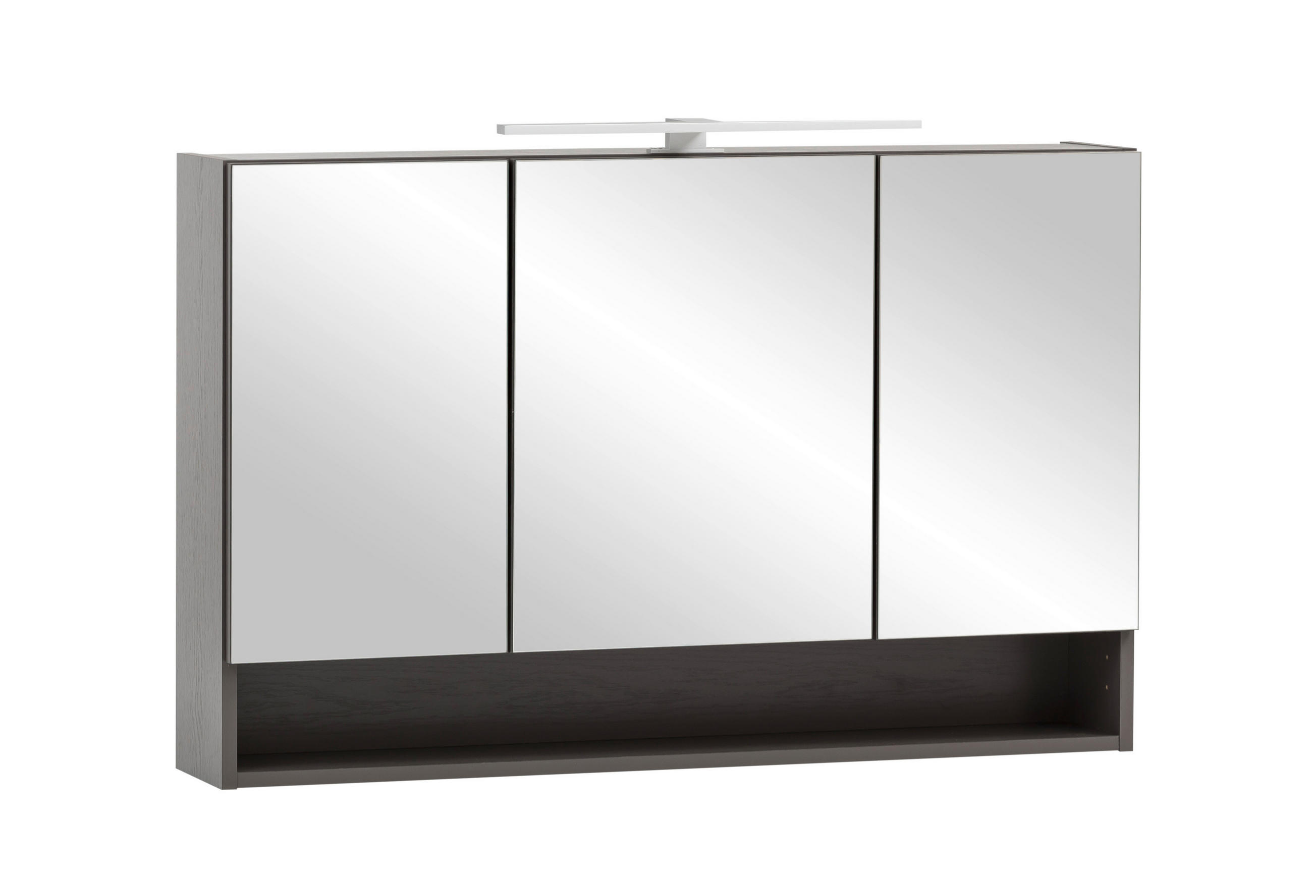 SPIEGELSCHRANK 100/64/20 cm  - Graphitfarben, Natur, Holzwerkstoff (100/64/20cm) - Xora