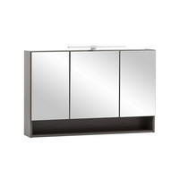 SPIEGELSCHRANK 100/64/20 cm  - Graphitfarben, Natur, Holzwerkstoff (100/64/20cm) - Xora