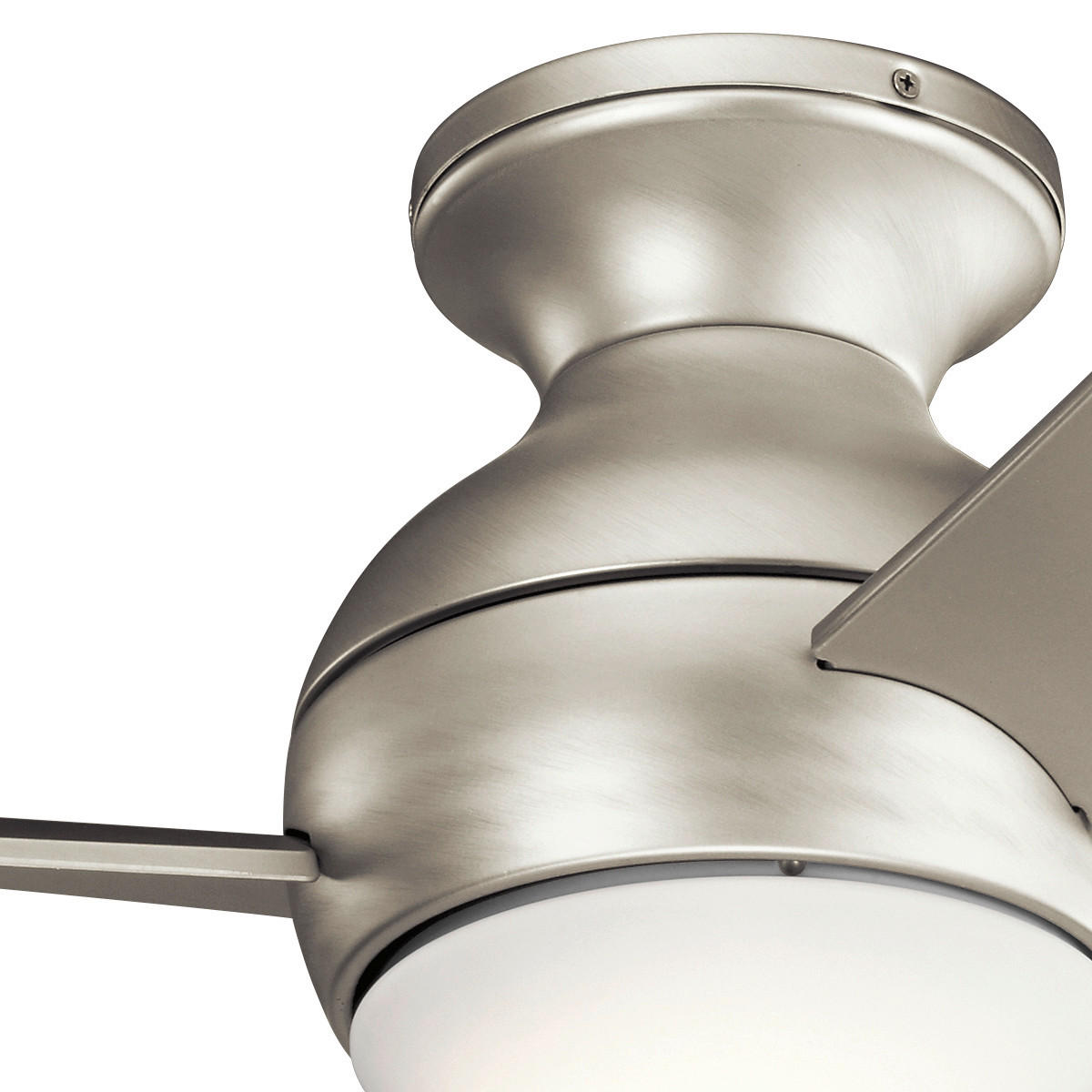 VENTILATOR STROPNI  boje nikla   srebrne boje  Elstead Sola  - srebrne boje/boje nikla, Design, metal/plastika (86/28cm)