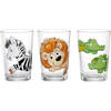 KINDER-GLÄSERSET Happy Zoo  3-teilig  - Klar/Schwarz, Basics, Glas (25/8/8cm) - Ritzenhoff Breker