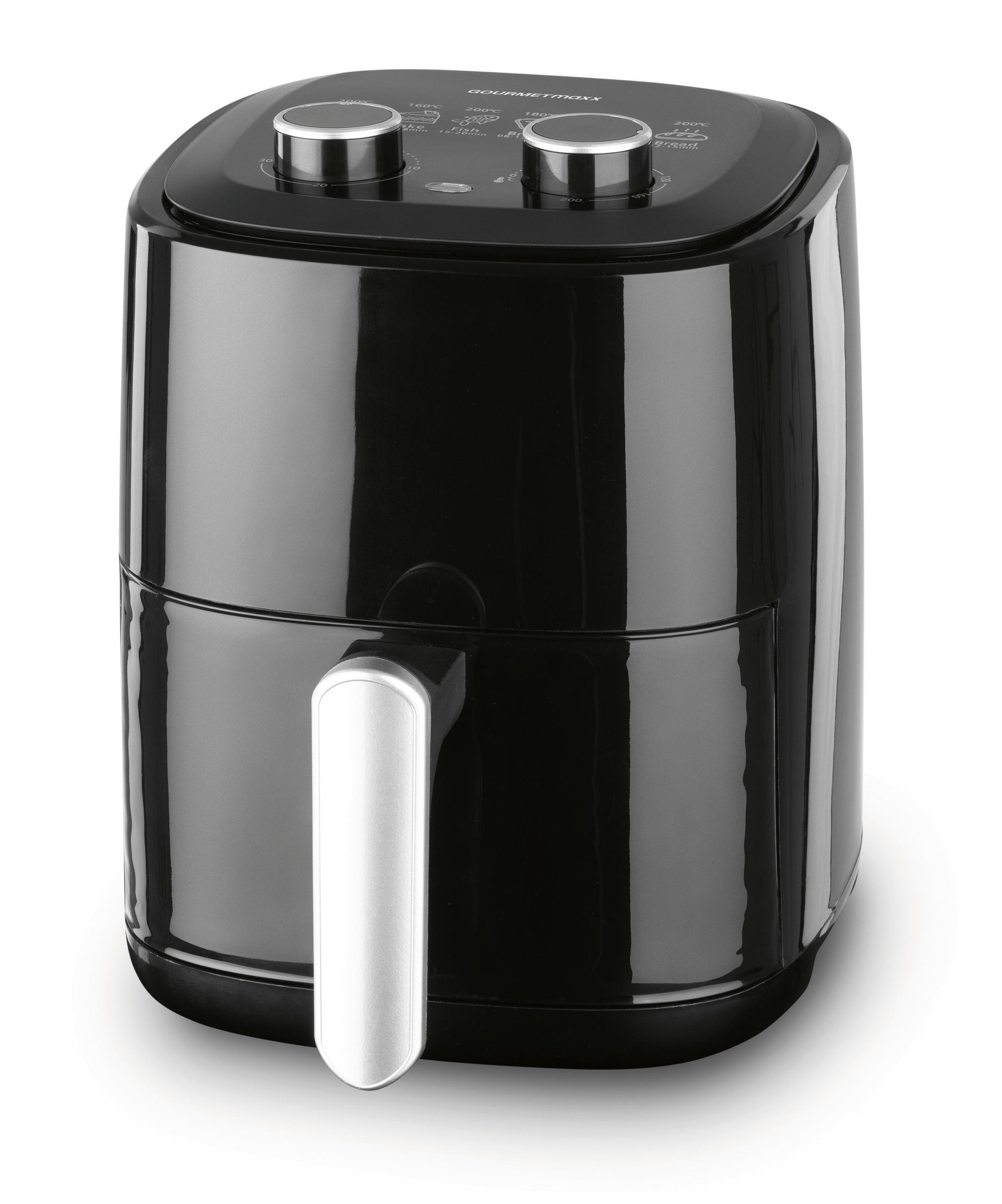 HEIßLUFTFRITTEUSE GOURMETmaxx 3,1 L  - Silberfarben/Schwarz, Basics, Kunststoff/Metall (29/22,5/29,5cm)