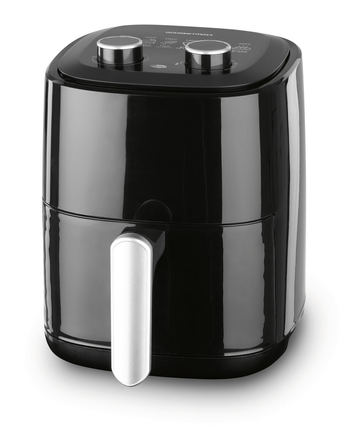 HEIßLUFTFRITTEUSE GOURMETmaxx 3,1 L  - Silberfarben/Schwarz, Basics, Kunststoff/Metall (29/22,5/29,5cm)