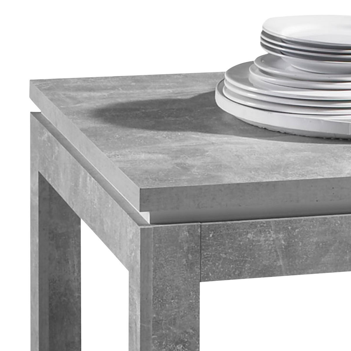 ESSTISCH in Holzwerkstoff 140/80/76 cm  - Weiss/Grau, Modern, Holzwerkstoff (140/80/76cm) - MID.YOU