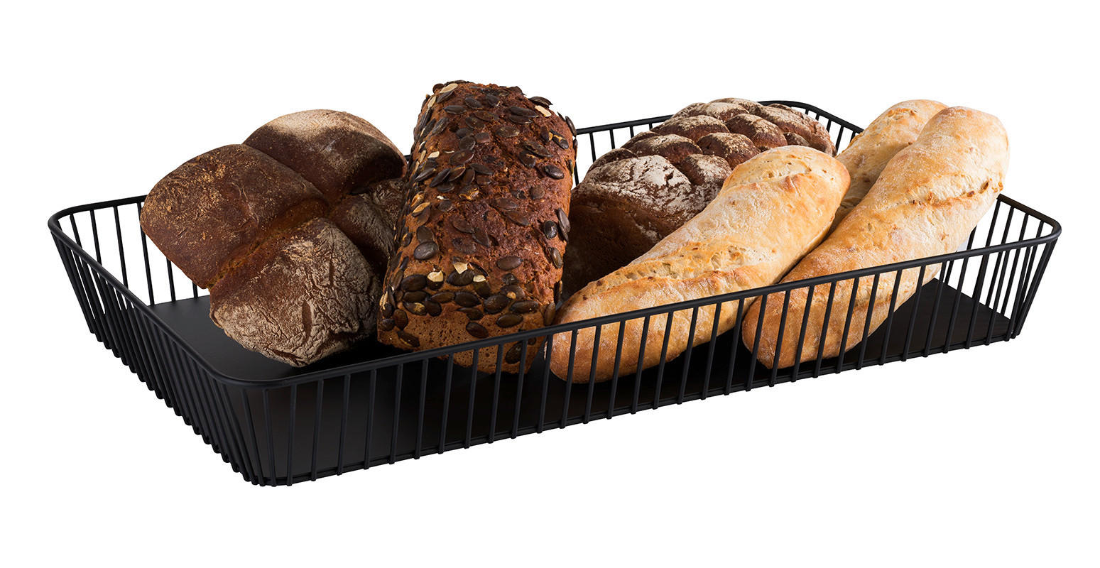 KORB  - Schwarz, Basics, Metall (53/32,5/7cm)