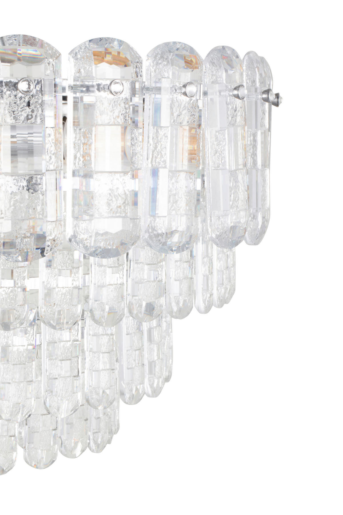HÄNGELEUCHTE Imotski 52,5/150 cm  - Chromfarben, Design, Glas/Metall (52,5/150cm) - Glandor
