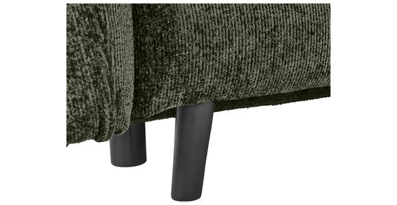 SCHLAFSOFA Chenille Olivgrün  - Schwarz/Olivgrün, KONVENTIONELL, Holz/Textil (238/99/108cm) - Carryhome