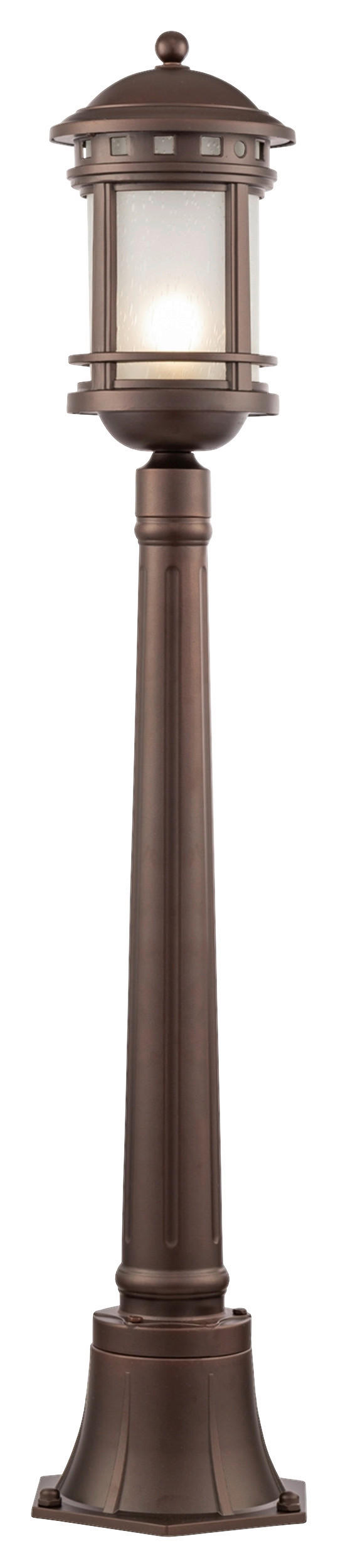 WEGELEUCHTE 22,5/105/22,5 cm   - Braun, Basics, Glas/Metall (22,5/105/22,5cm) - MAYTONI