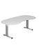 SCHREIBTISCH - Silberfarben/Weiß, KONVENTIONELL, Holzwerkstoff/Metall (100/200cm) SCHREIBTISCH - Silberfarben/Weiß, KONVENTIONELL, Holzwerkstoff/Metall (100/200cm)