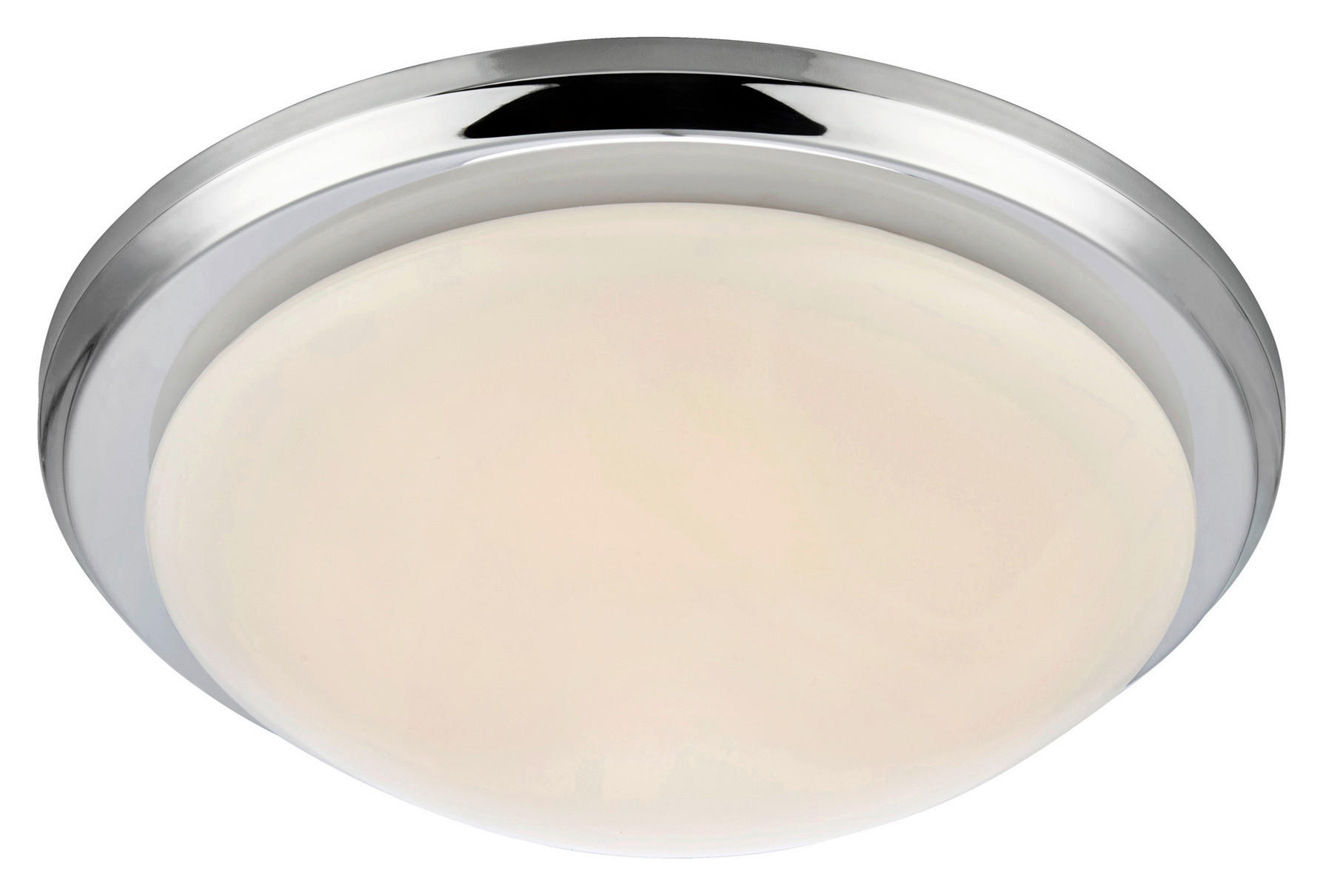 LED-DECKENLEUCHTE ROTOR 35/9.5/35 cm   - Chromfarben/Weiß, Basics (35/9.5/35cm) - Markslöjd