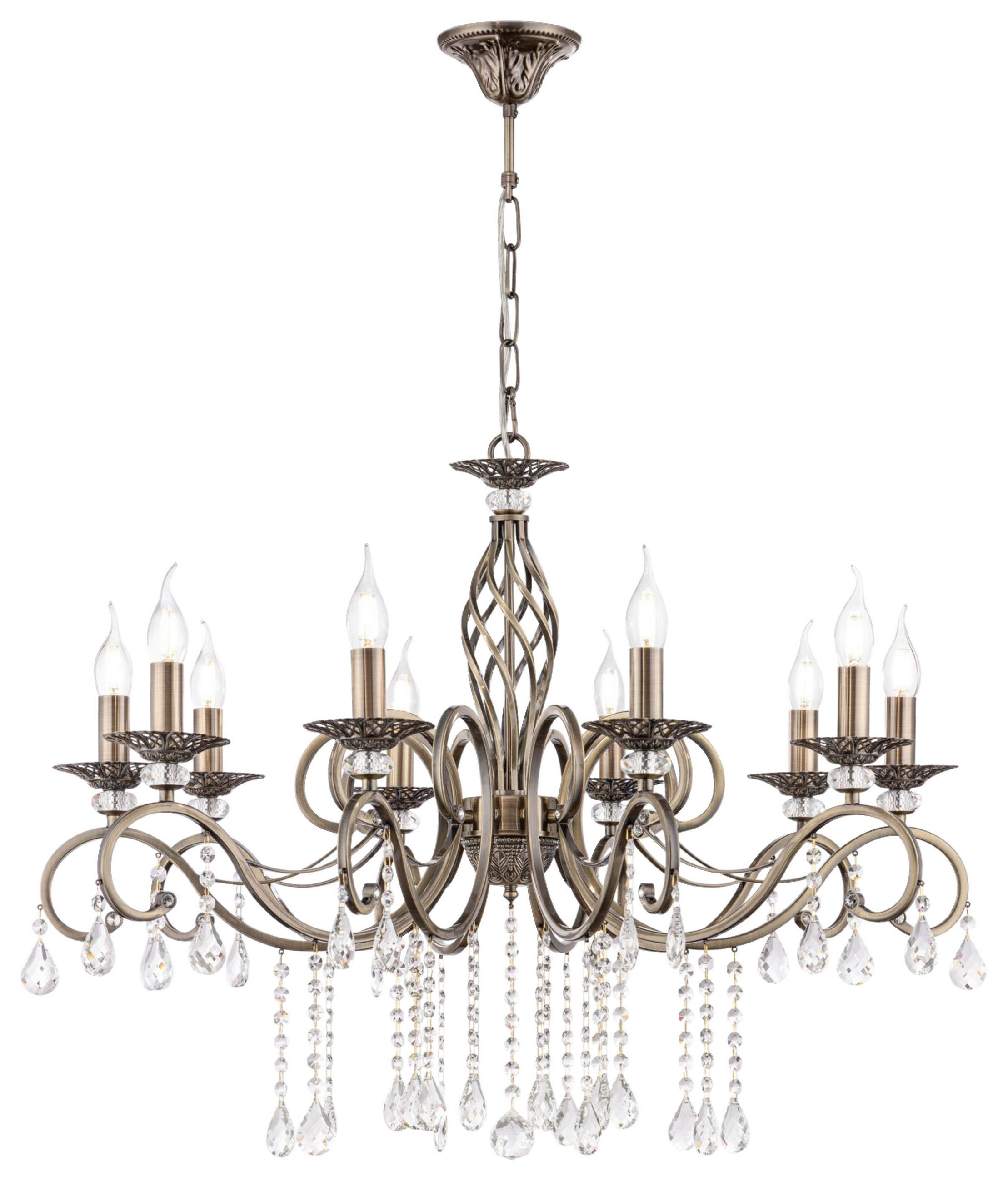 KRONLEUCHTER 58/64/85 cm   - Messingfarben, Basics, Glas/Metall (58/64/85cm) - MAYTONI