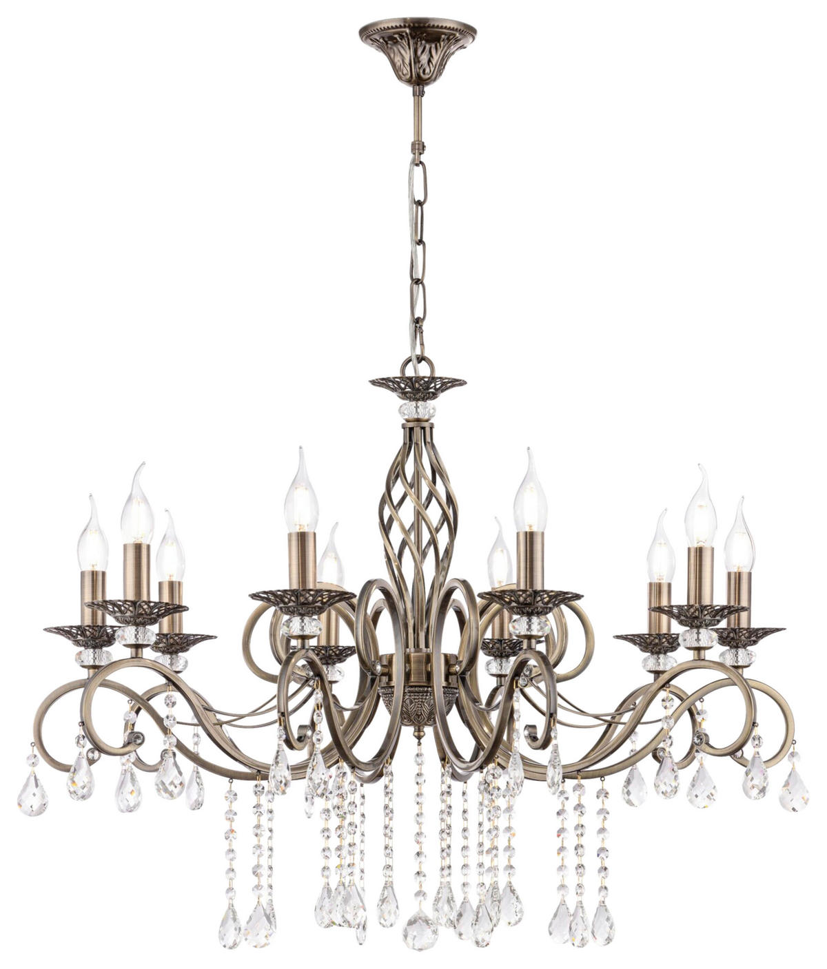 TAKKRONA 58/64/85 cm  - mässingsfärgad, Basics, metall/glas (58/64/85cm) - MAYTONI
