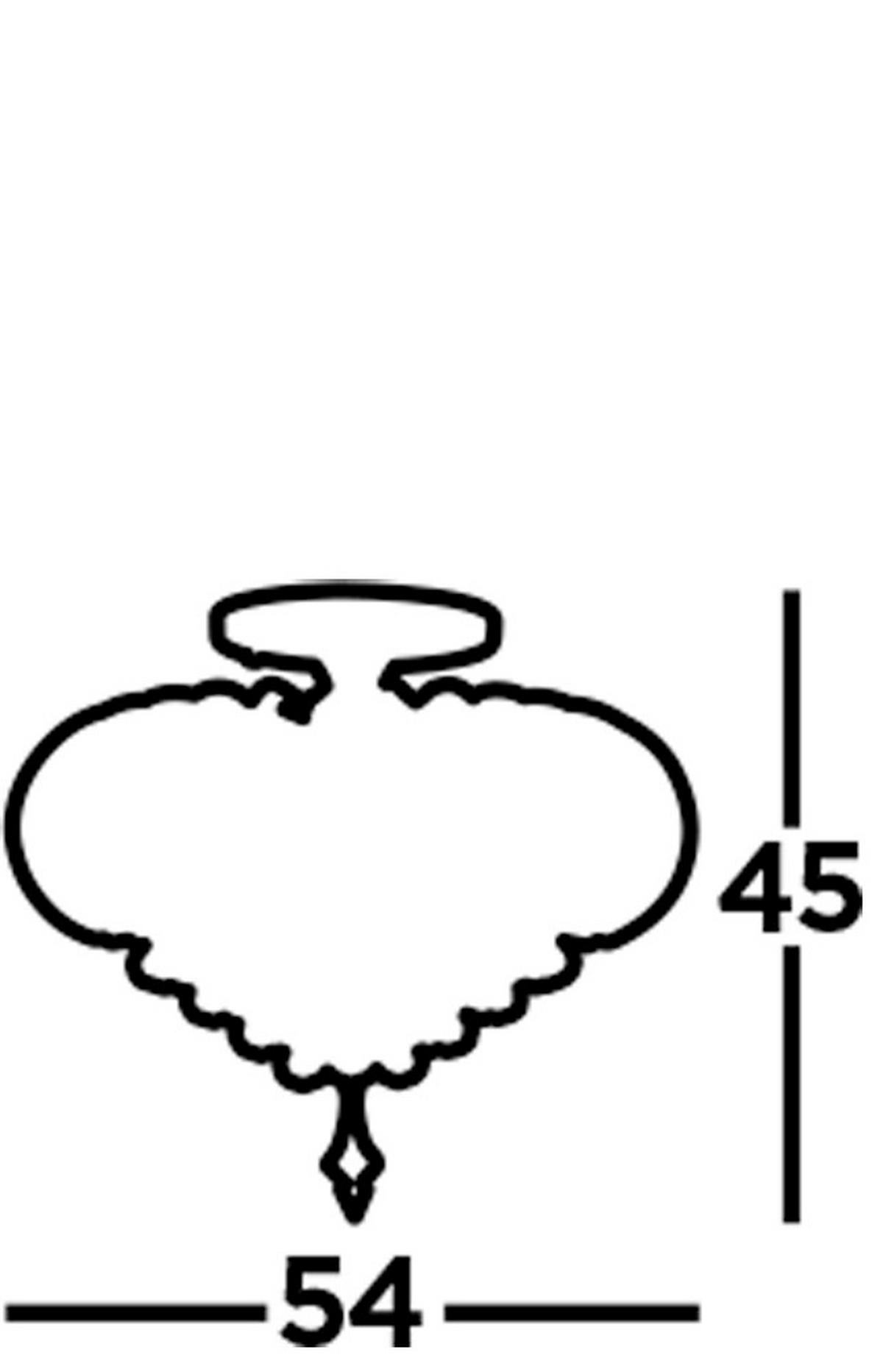 TAKLAMPA Sigma 54/45 cm  - kromfärg, Design, metall (54/45cm)