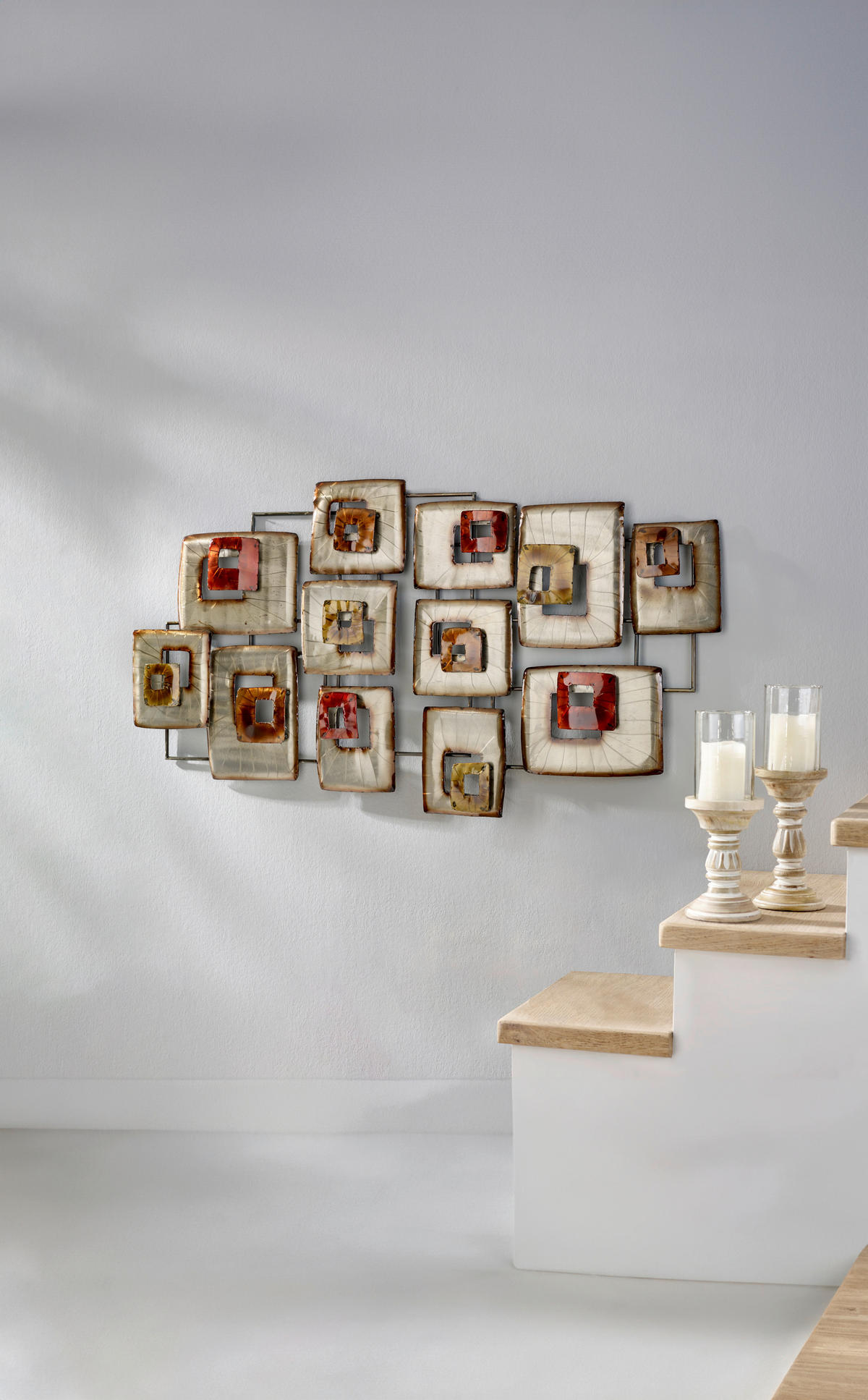 NÁSTENNÁ DEKORÁCIA 135,5/7,5/72 cm - žltá/zlatá, Trend, kov (135,5/7,5/72cm) - Ambia Home