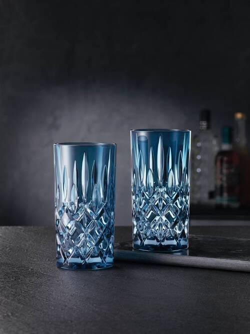 LONGDRINKGLAS 395 ml 2-teilig  - Blau, LIFESTYLE, Glas - Nachtmann