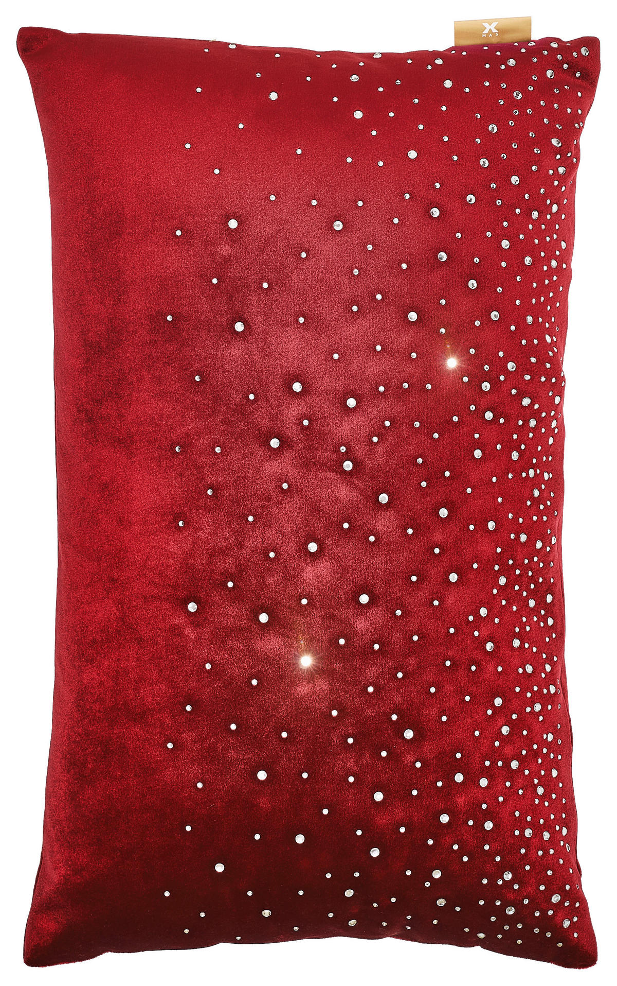 ZIERKISSEN   30/50 cm   - Beige/Rot, LIFESTYLE, Textil (30/50cm) - X-Mas