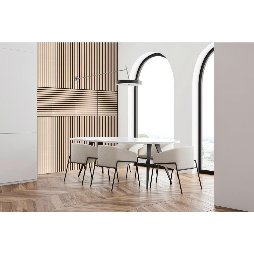 Thumbnail - Jangal Akustikpaneel Modular Wall System, Eiche, Holzwerkstoff, furniert, 52x104 cm, Fsc, Montage ohne Bohren, Tapeten &...