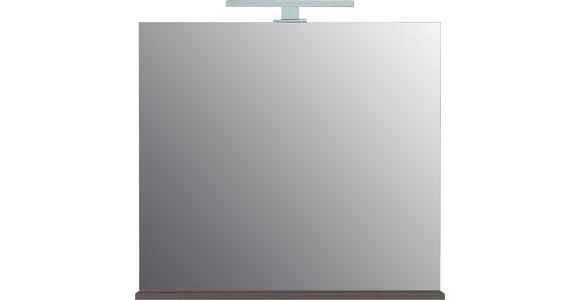 BADEZIMMERSPIEGEL 76/75/15 cm - Graphitfarben, MODERN, Glas/Holzwerkstoff (76/75/15cm) - Xora