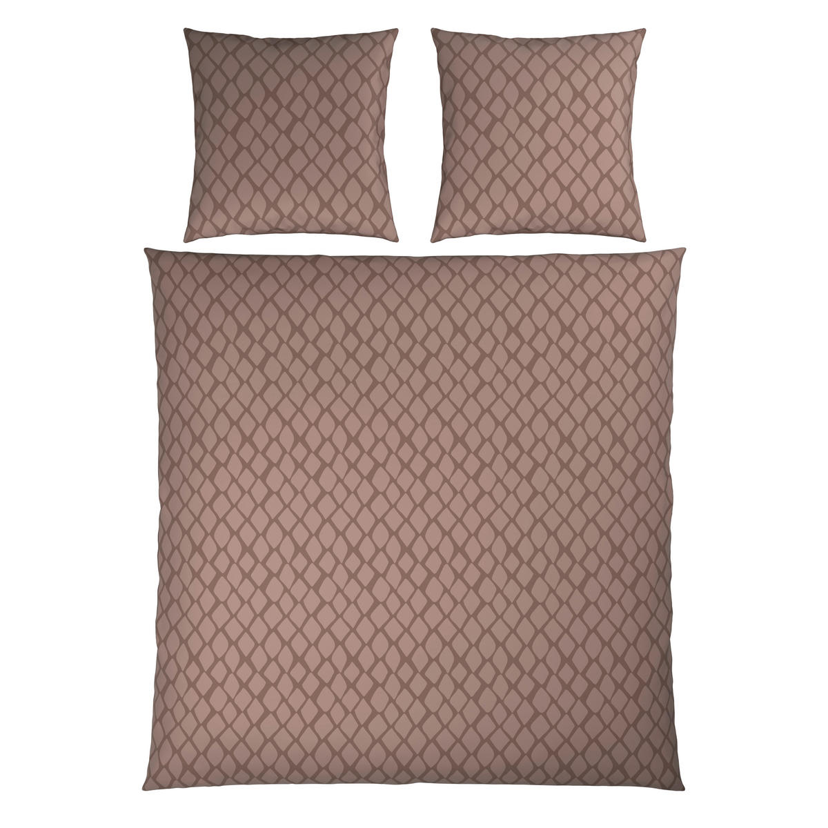 WENDEBETTWÄSCHE SNAKO Satin 200/200 cm  - Taupe, Design, Textil (200/200cm) - Dieter Knoll