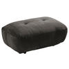 HOCKER in Textil Anthrazit  - Anthrazit/Schwarz, Modern, Kunststoff/Textil (102/46/65cm) - Trendmanufaktur
