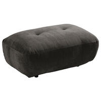 HOCKER in Textil Anthrazit  - Anthrazit/Schwarz, Modern, Kunststoff/Textil (102/46/65cm) - Trendmanufaktur