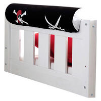 OTROŠKI VZGLAVNIK ZA VRAT Ticaa 880208 NACKENROLLE 16,5/79 cm  - črna/bela, Konvencionalno, tekstil (16,5/79cm) - MID.YOU