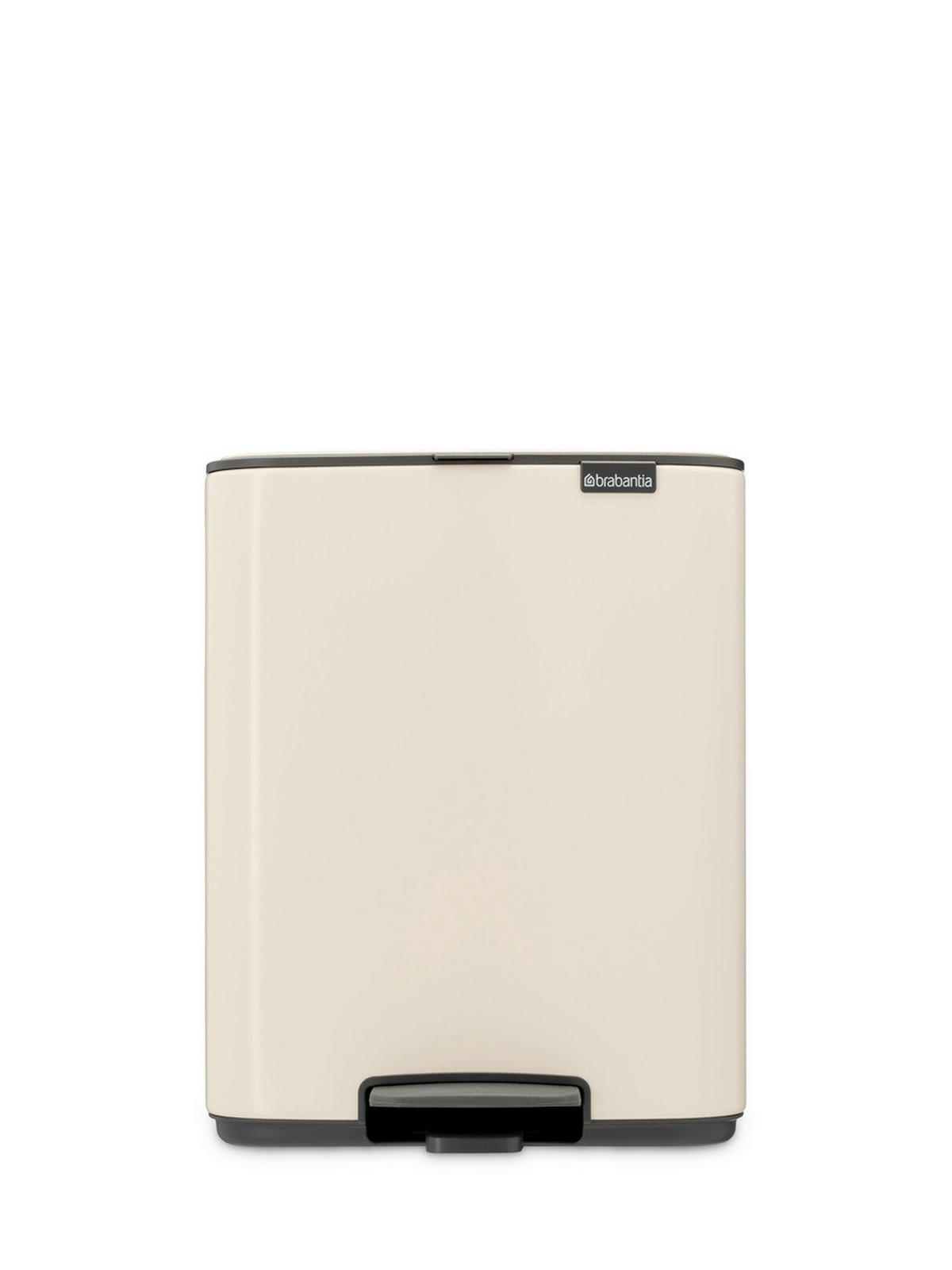 KOŠ S NOŽNOM PAPUČICOM  12 l  Bo  - bež/antracit, Design, metal/plastika (29/36,5/25,5cm) - Brabantia