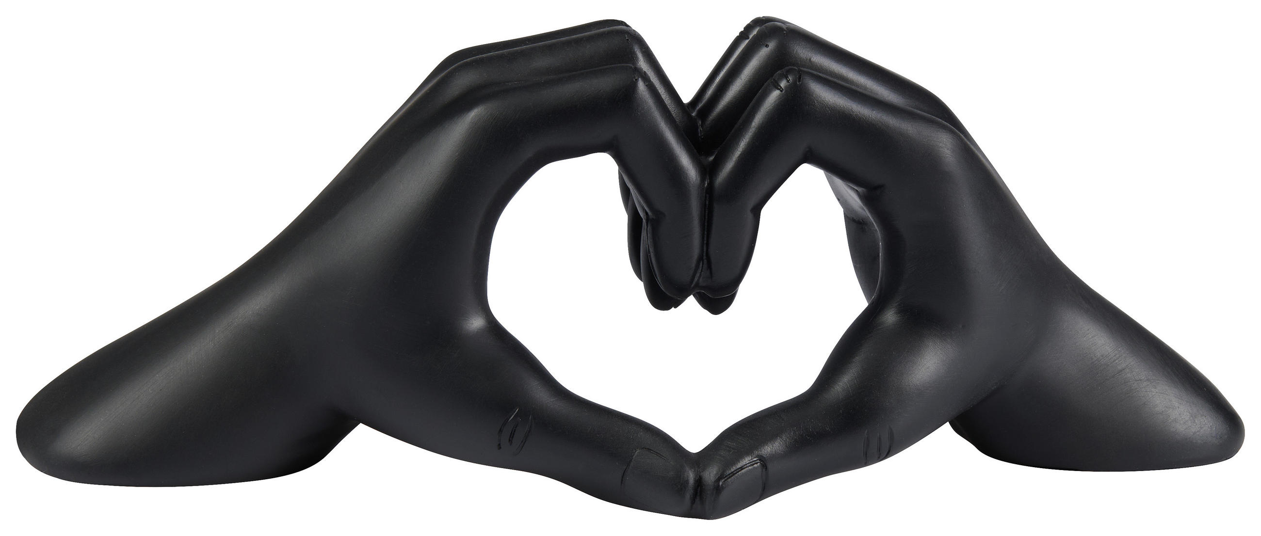 UKRASNO SRCE - crna, Lajfstajl, plastika (27,5/9,5/10cm) - Ambia Home